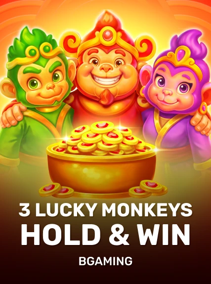 3 Lucky Monkeys Hold & Win game tile